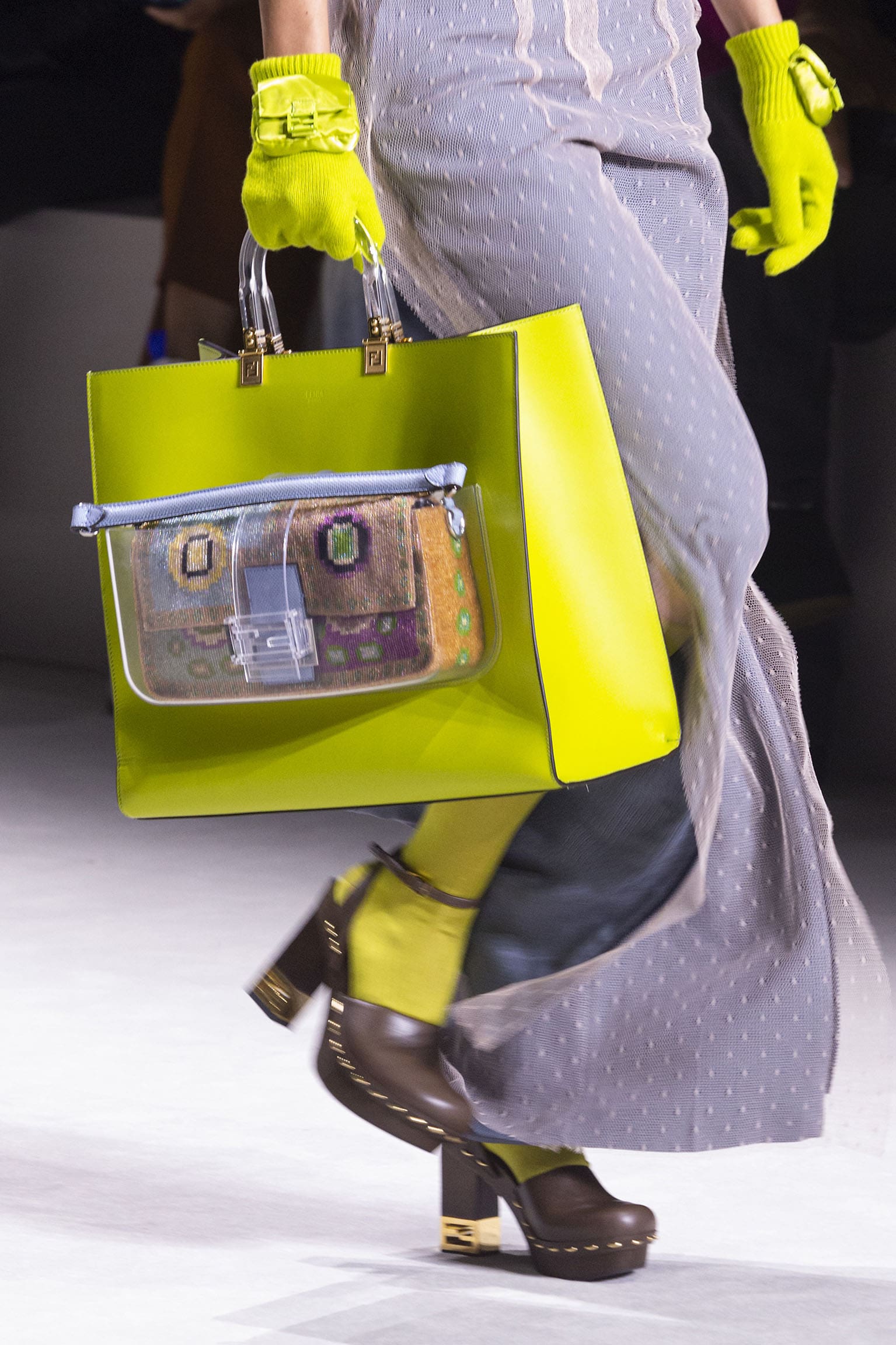 Neon hot sale fendi bag