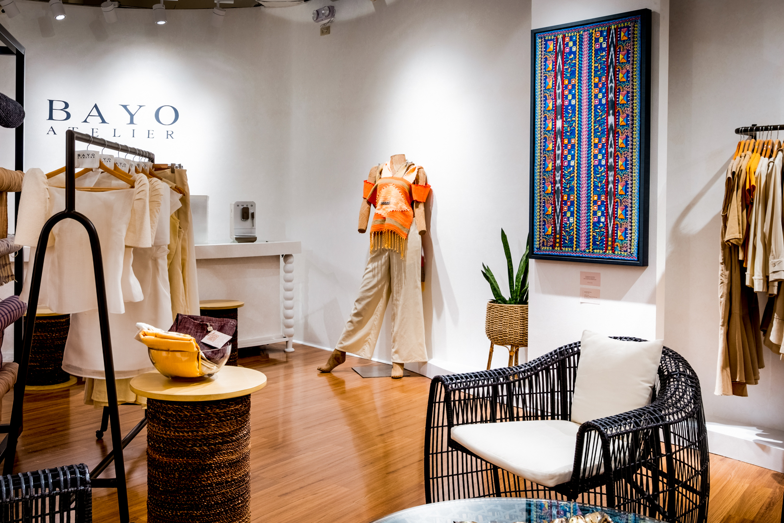 BAYO Atalier studio with custom pieces displayed in the store
