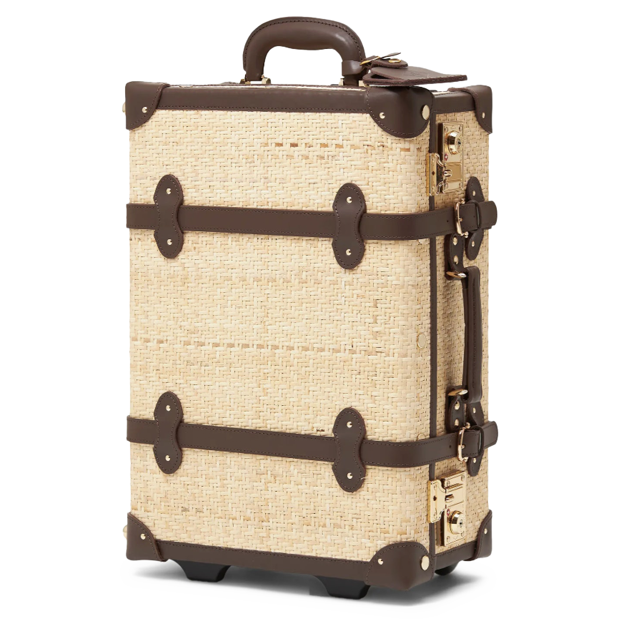 Steamline Luggage Explorer 20-inch rattan rolling carry-on