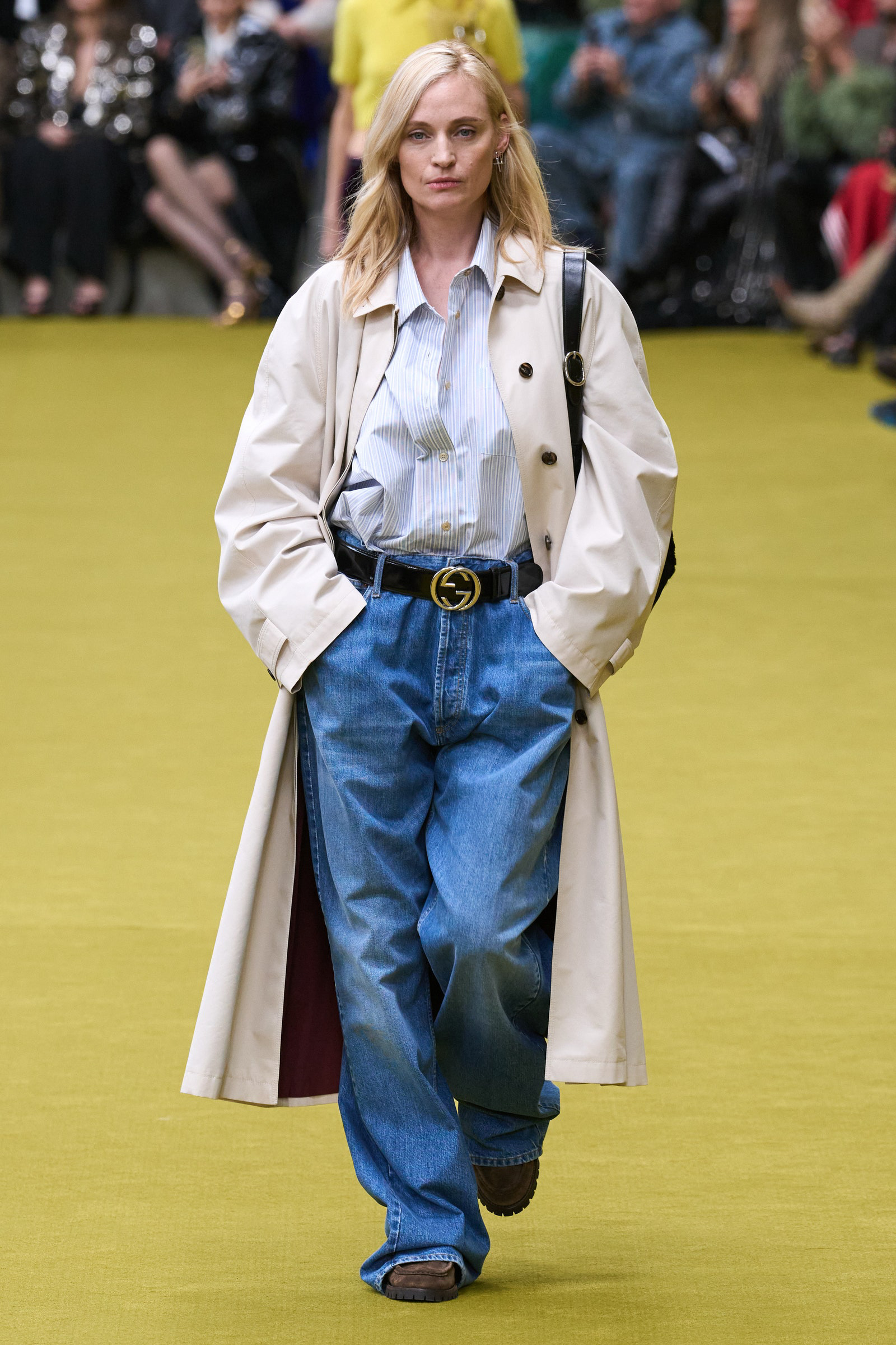 Amy Wesson returned to the runway during Gucci’s fall 2023 show.