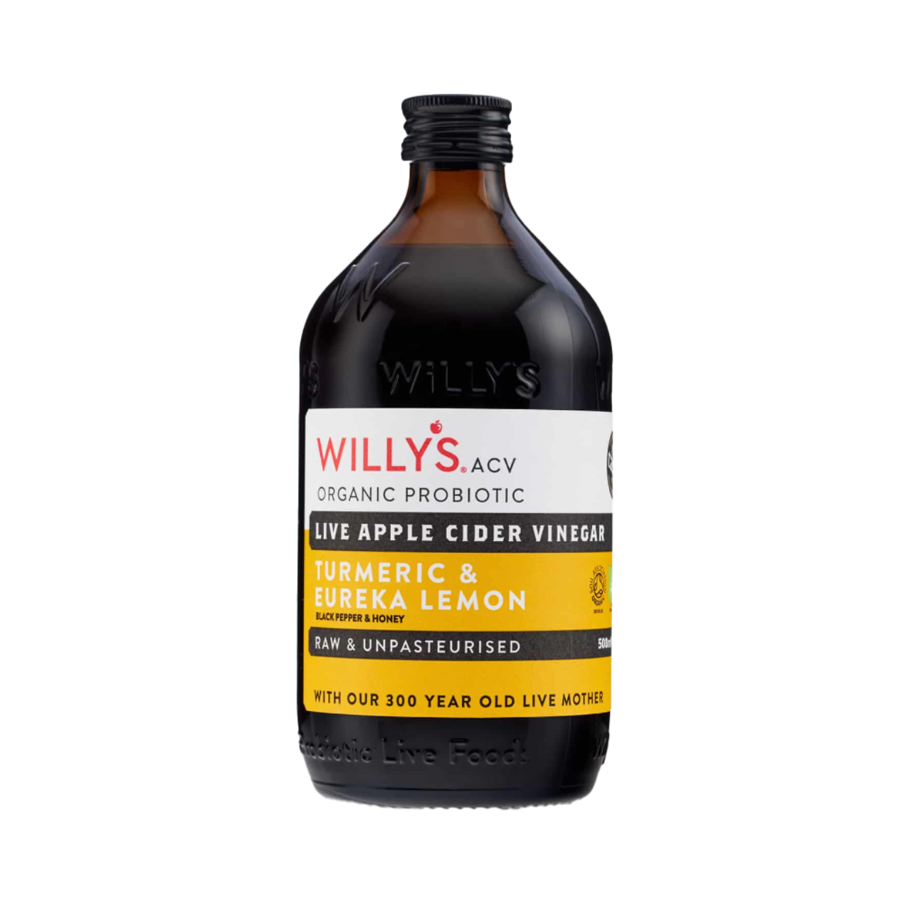Willy’s Organic Live Turmeric & Eureka Lemon Apple Cider Vinegar