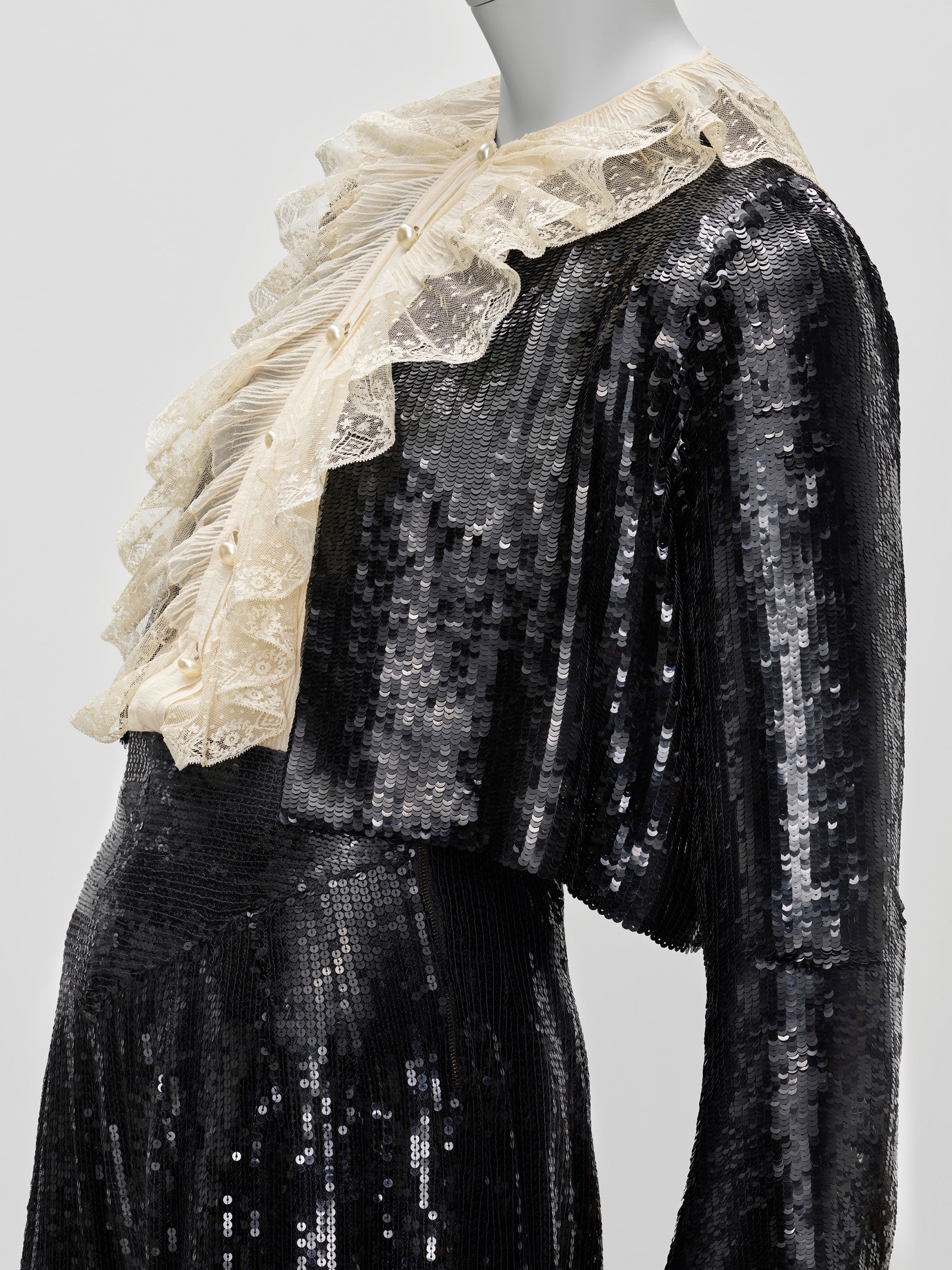 Diana Vreeland’s sequined Chanel trouser suit.
