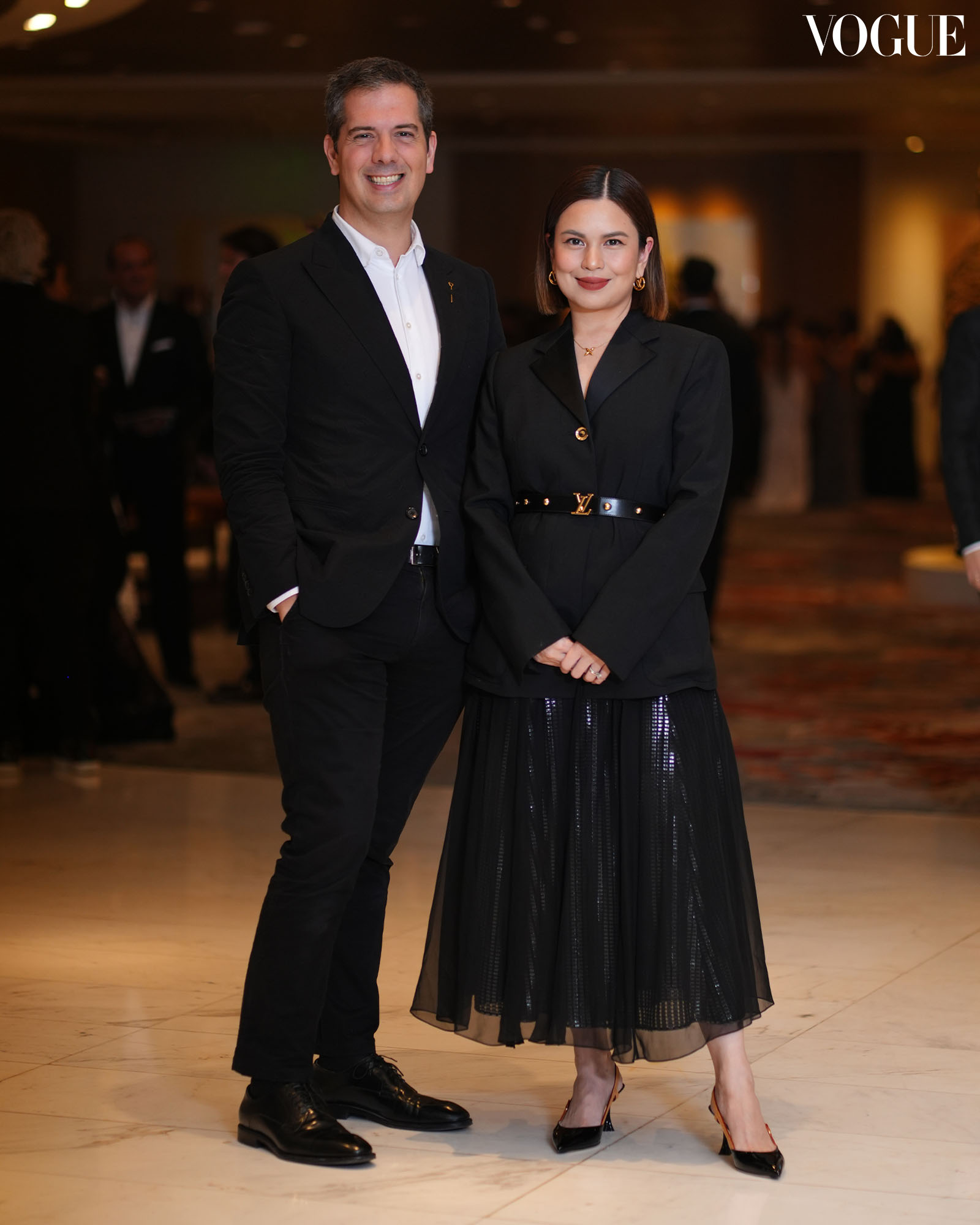 Gonzalo Nuche and Jeanger Navarro Ponti posing at for a photo at the Vogue Philippines Gala 2023