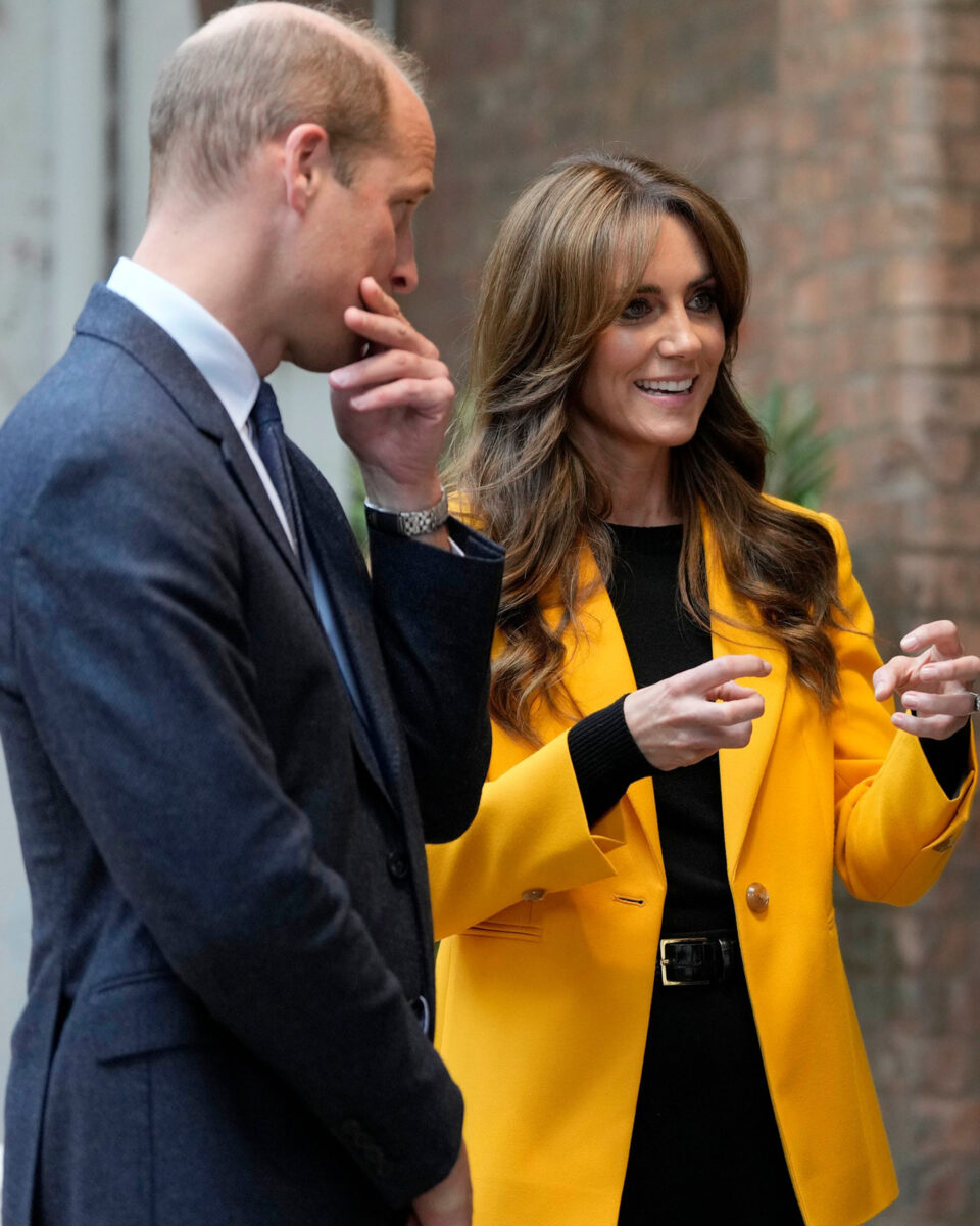 Kate Middleton in a Yellow Blazer