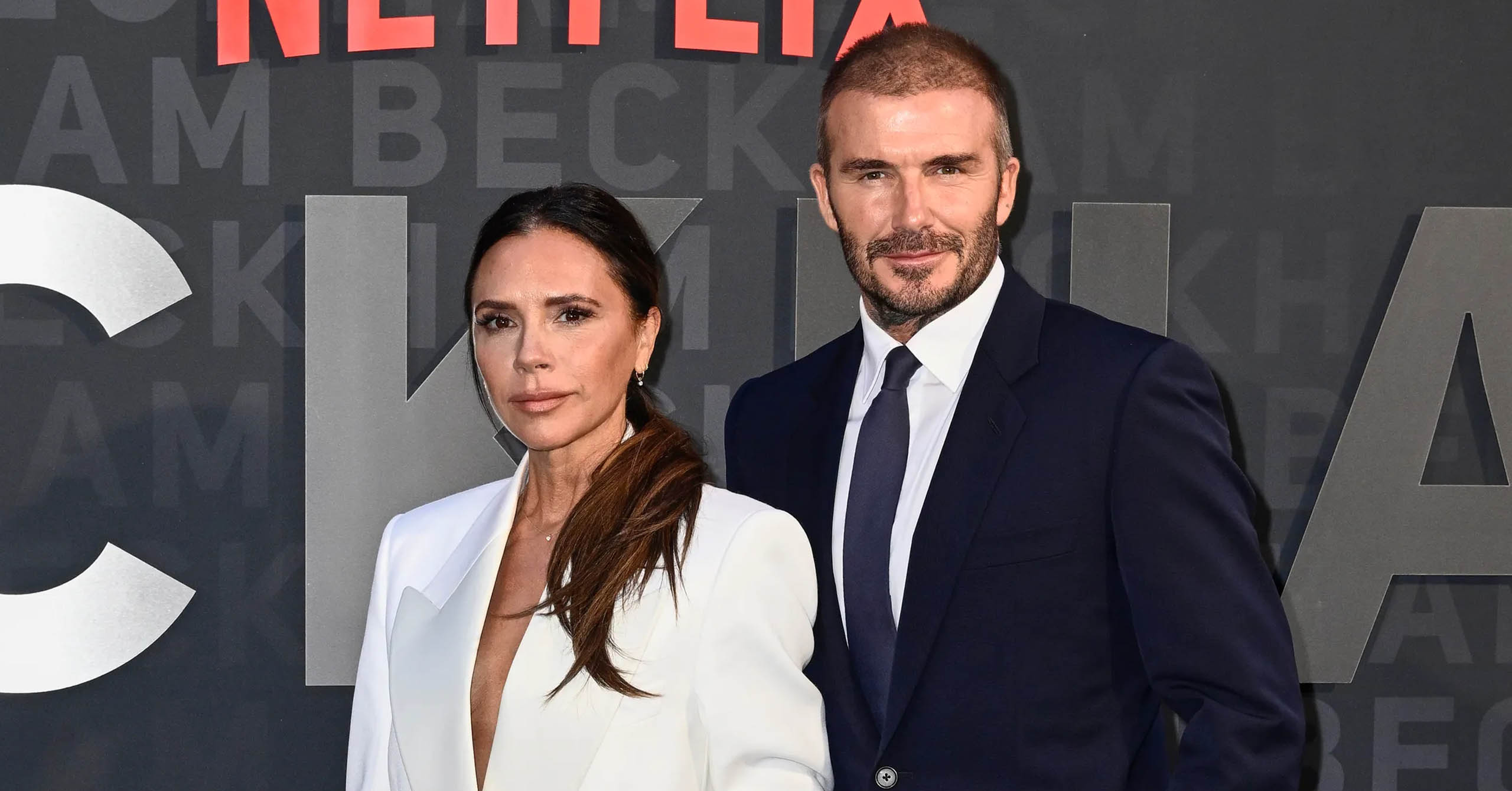 Victoria and David Beckham Wore Suits to the Beckham Premiere