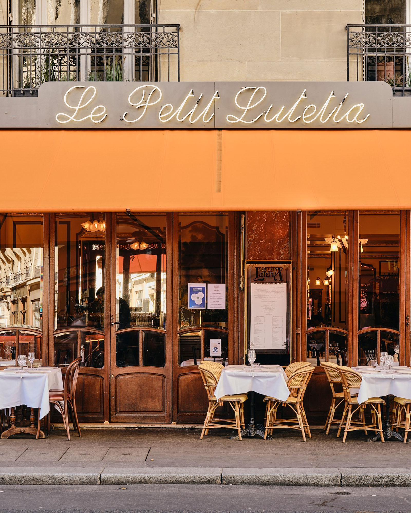 Le Petit Lutetia’s storefront in Paris.