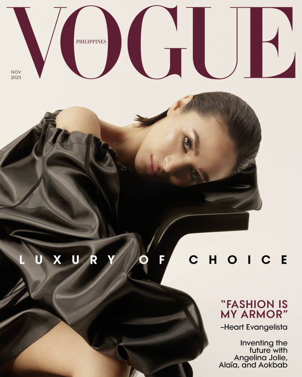 Heart Evangelista on the cover of Vogue Philippines’ November 2023 issue