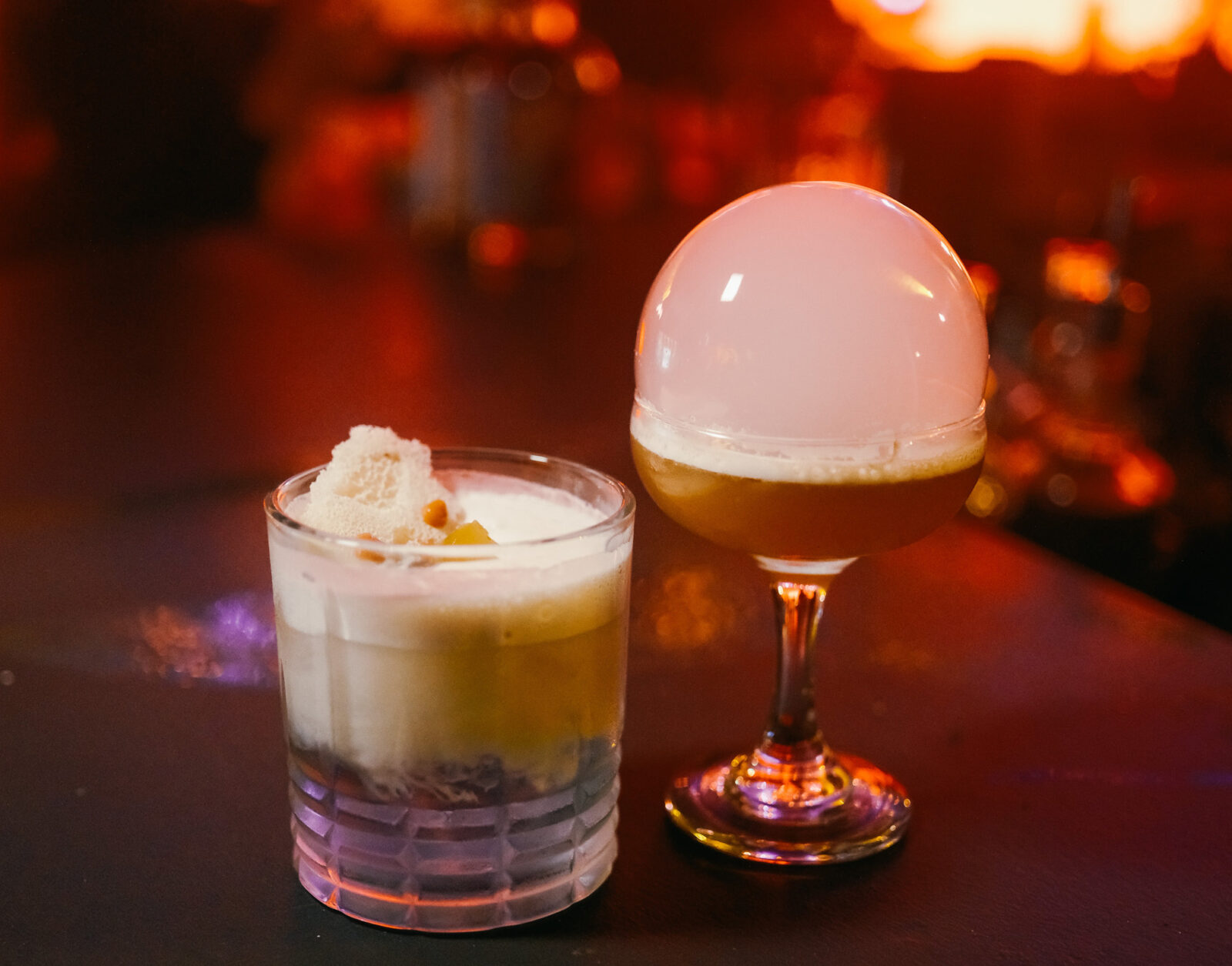 The two new specialty cocktails of Don Papa Rum, the Sugarlandia Sour and Merienda Colada